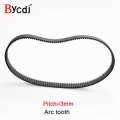 Arc HTD 3M Timing belt length=279 282 285 288 width 6-25mm Teeth93 94 95 96 HTD3M synchronous pulle279-3M 282-3M 285-3M 288-3M