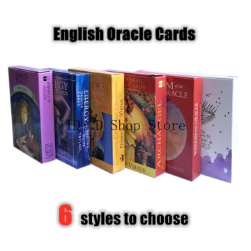 English version Earth of oracle cards board game(6 style to choose),mystery tarot deck card game for women