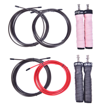 Racing Bearing skipping ropeSkip Speed Weighted Jump Ropes with Extra Speed Cable Ball Bearings Anti-Slip Handle Sweat band