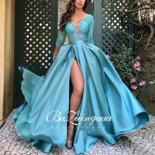 BAZIIINGAAA Luxury 2020 Party Elegant Woman Evening Gown Plus Size Slim Printed Long Evening Dresses Suitable for Formal Parties