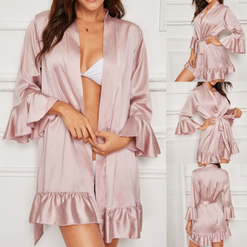 Women Sexy Lace Lingerie Nightwear Underwear Sleepwear pajamas сексуальное нижее белье Fashion ruffled silk pajamas sexy