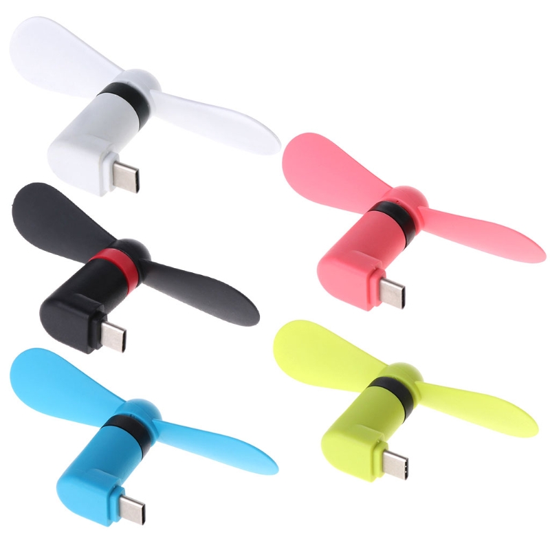 Creative Mini Portable Micro USB Fan 5v 1w Mobile Phone USB Gadget Fans Tester For Type-C Type C USB-C