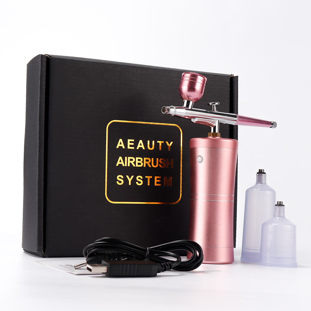 Single Action Airbrush Kit Compressor Portable Air Brush Paint Spray Gun Deep Hydrating Sprayer For Nail Art Tattoo Cake Makeup