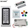 Access Control System Kit 125KHz IP68 Waterproof RFID Keypad Metal Board + Electric Lock +Door Exit Switch Power Supply Outdoor