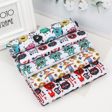 Polyester Cotton Fabric Printed Cloth Sheets DIY Dress Supplies Handmade Bags Materials Home Textile Patchwork 45*150cm 1pc