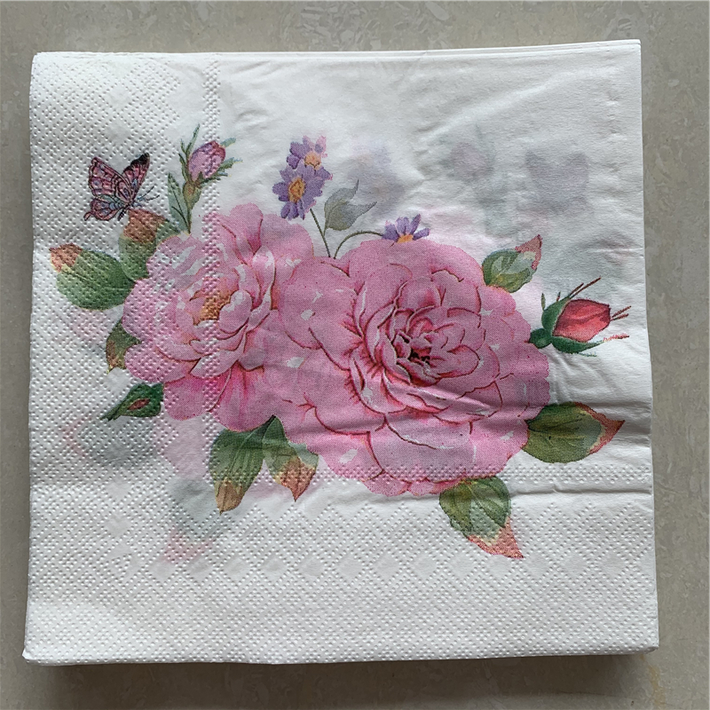 Decoupage wedding vintage napkin paper elegant tissue flower handkerchief birthday party beautiful serviettes decor 20 designs