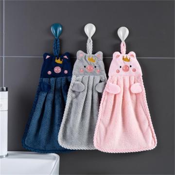 1Pc Coral Fleece Kitchen Towel Washing Plate Dish Towel Cloth Reusable Rag Absorbent Home Cleaning Cloth Soft Hand Towel