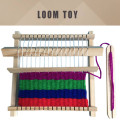 Wooden Traditional Weaving Loom Children Toy Craft Educational Gift Wooden Weaving Frame DIY Hand Knitting Machine Kids Toys