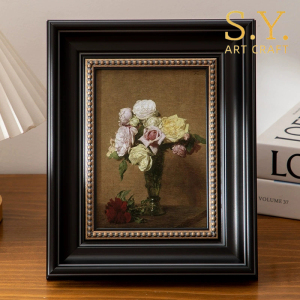 Elegant Black Tabletop Picture Frame