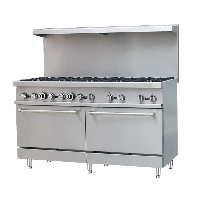 high capacity commercial gas stove with oven