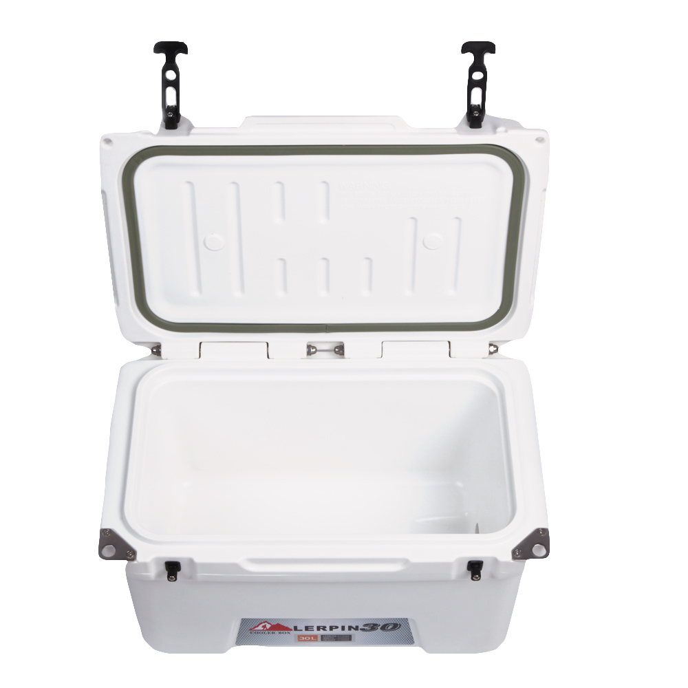 Lerpin brand 30L LLDPE Plastic Insulated Portable Rotomolded Ice Chest Cooler box fishing