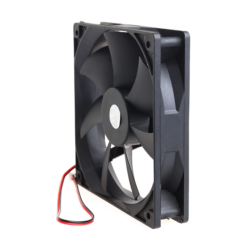 12V 2 Pin Computer Cooler Small Cooling Fan 120mm x 120mm x 25mm PC Box System Hydraulic Cooling Fan For Computer Heatsink