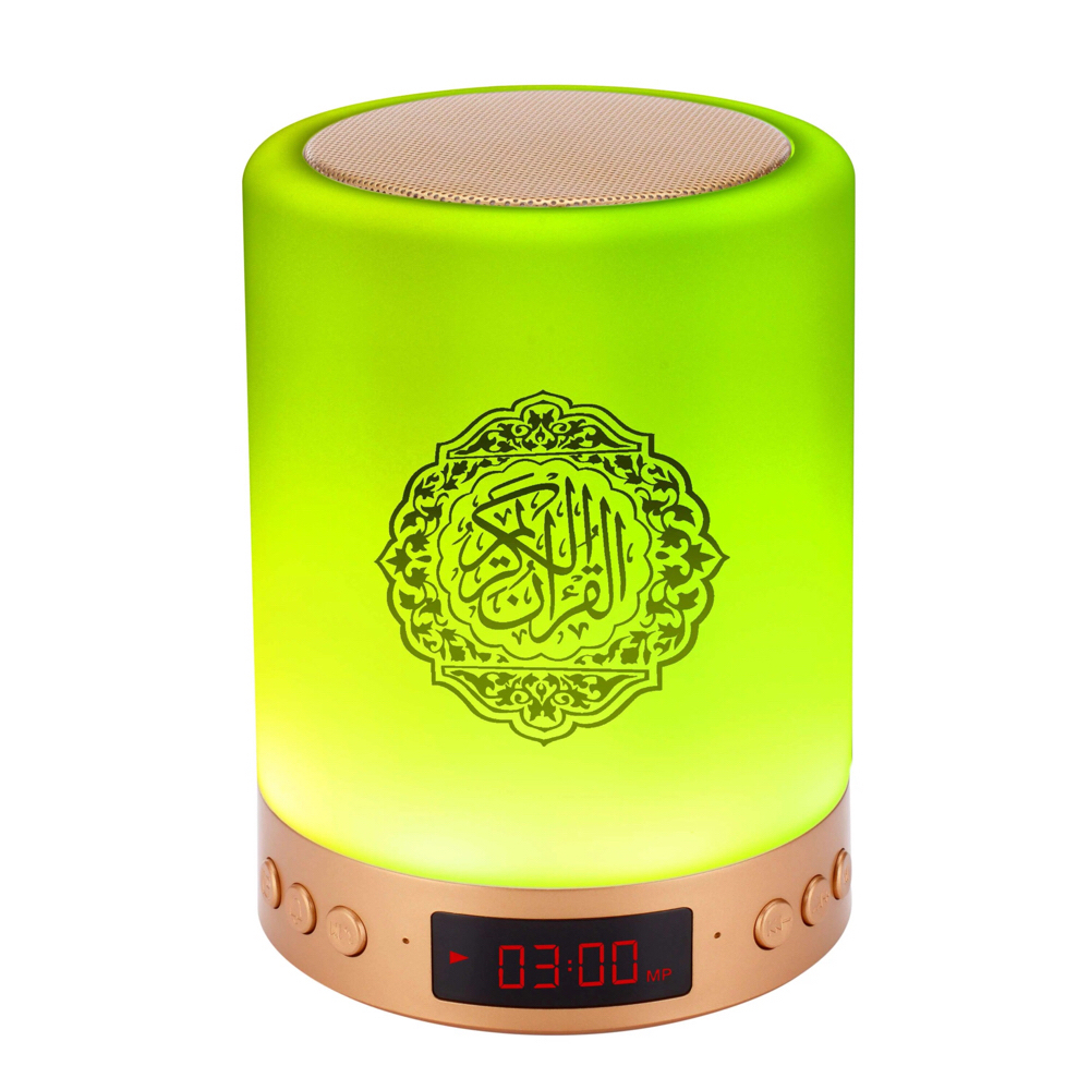 16G AZAN Quran Speaker Night light mp3 Player Quran Player with Display Clock Speakers Wireless