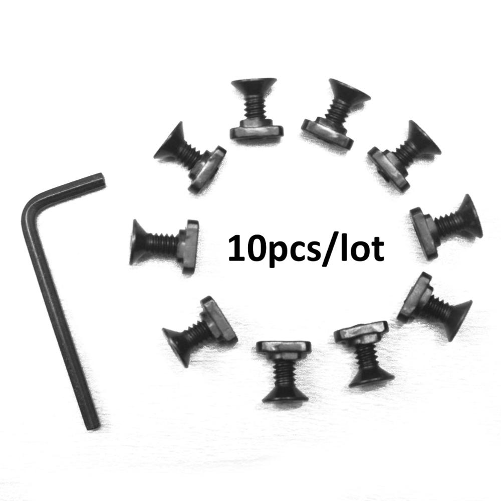 5 Slot Picatinny Rail Tactical 21mm M-lok Rifle Scope Mount Alnminum Rails Adapter Hunting Gun Accessories 10pcs M Lok Screw Nut