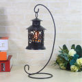 Candle Holder Iron Metal Hanging Stand Wedding Candlestick Glass Ball candle Lantern Cabin Micro Landscape Lantern Hanging Stand