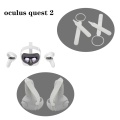Fixed Strap Sweat Absorption Anti-off Hand Knuckle Strap Set VR Glasses Accessories PU Handle Fixed Strap For Oculus Quest 2 VR