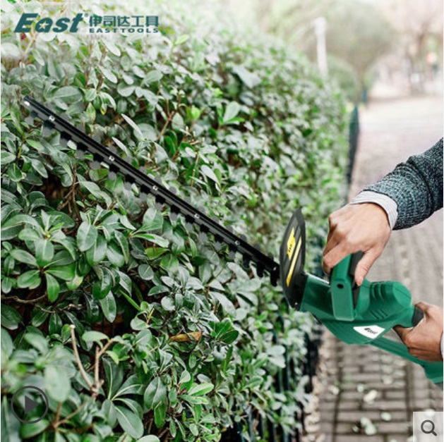 EAST Garden Tools 18V Li-ion Battery Cordless Hedge Trimmer Hand Tea pruning machine Rechargeable Battery cutter ET1406