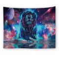 3D Psychedelic Lion Wall Hanging Tapestry Colorful Painting Hanging Tapestries Wall Curtain Wall Carpet Blanket Home Decor