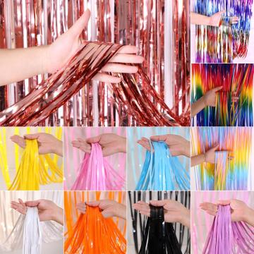 Rain Backdrop Foil Curtain Wedding Birthday Party Decor Party Supplies Photo Curtains Bachelorette Party Birthday Wall Decor