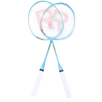 FreeShipping Professional Badminton Rackets Light Weight Ferroalloy Badminton Rackets for Kids Teenager Cartoon Badminton Racket