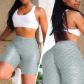 Sexy Jacquard Women's Shorts Fitness Running Shorts 2020 High Waist Solid Workout Slim Tights Push Up Gym Athletic Shorts
