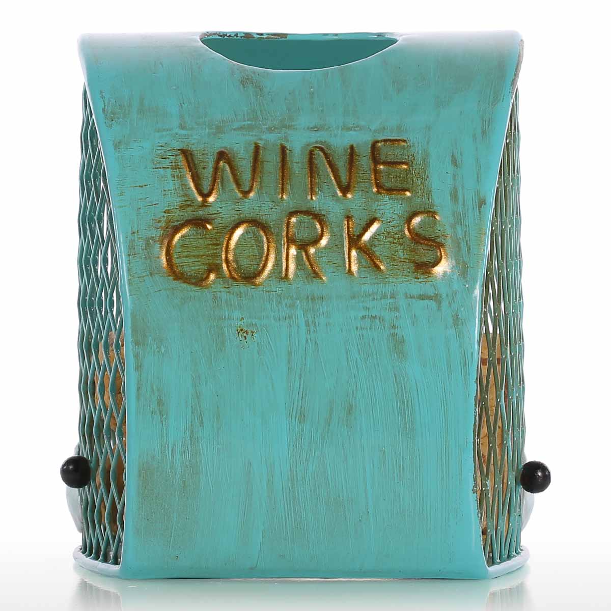 Tooarts Money Box Wine Corks Whale Cork Container Iron Handmade Storage Jar Money Bank Piggy Bank Saving Box Kid Child Gift