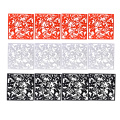 12pc 3-color Flower Wall Hanging Screen Curtain Room Divider Partition Panel