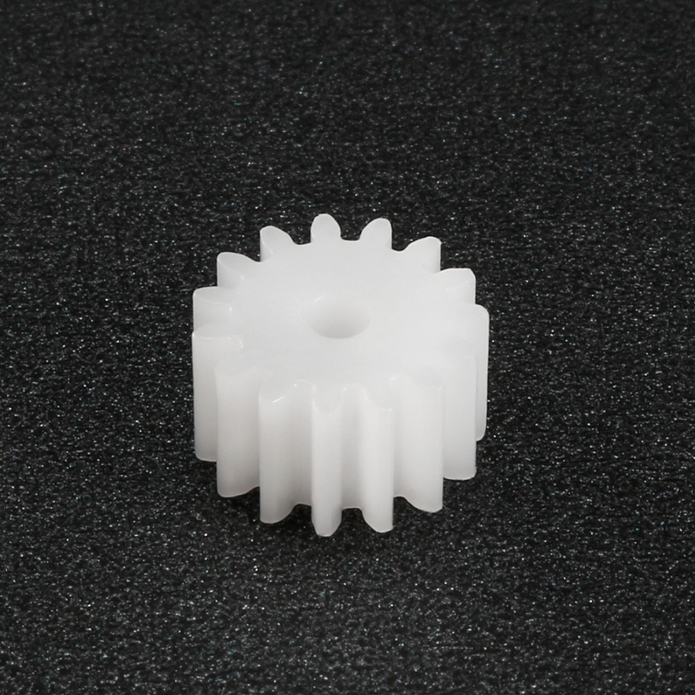 Uxcell 2mm Hole Diameter 082/142A 5x5/4.5x8mm Plastic Shaft Gear with 8/14 Teeth Toy Accessories for DIY Car Robot Motor 50Pcs