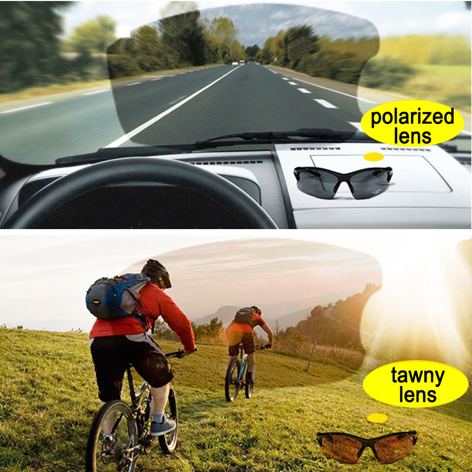 LOCLE Polarized Cycling Sunglasses Outdoor Sports Bicycle Bike Cycling Glasses Goggles Eyewear 5 Lens UV400 Gafas Cicismo