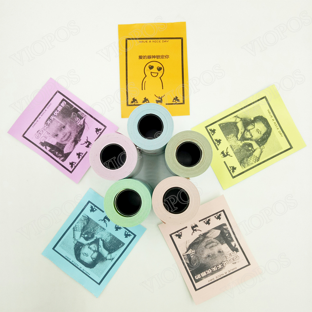 Thermal Label Sticker Receipt Paper Roll For Photo Printer 57*30mm Peripage Paperang Poooli Baypage