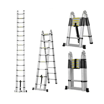 3.8mMultifunctional Retractable Telescopic Extension Ladder Thick Aluminum Folding Telescoping Laddero Household Ladder