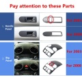 Carbon Fiber Printed Car Center Console Cover Handle Sticker Meter Gear Panel Moulding Trim for Volkswagen Beetle 2003-2012