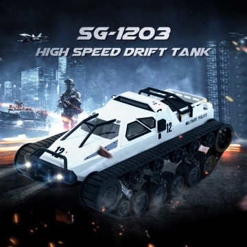 SG 1203 RC Tank Car With Gull-Wing Door Drift 2.4G 1:12 High Speed Full Proportional Control Vehicle Models 5M Wading Depth Toy