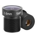 3.6mm Surveillance Security Camera CCTV Lens 90 Degree Wide Angle 5MP High Definition