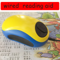 Wired electronic Mouse video magnifier low vision reading aids TV/AV output Mouse shape Reading magnifier 70X 20 inch display