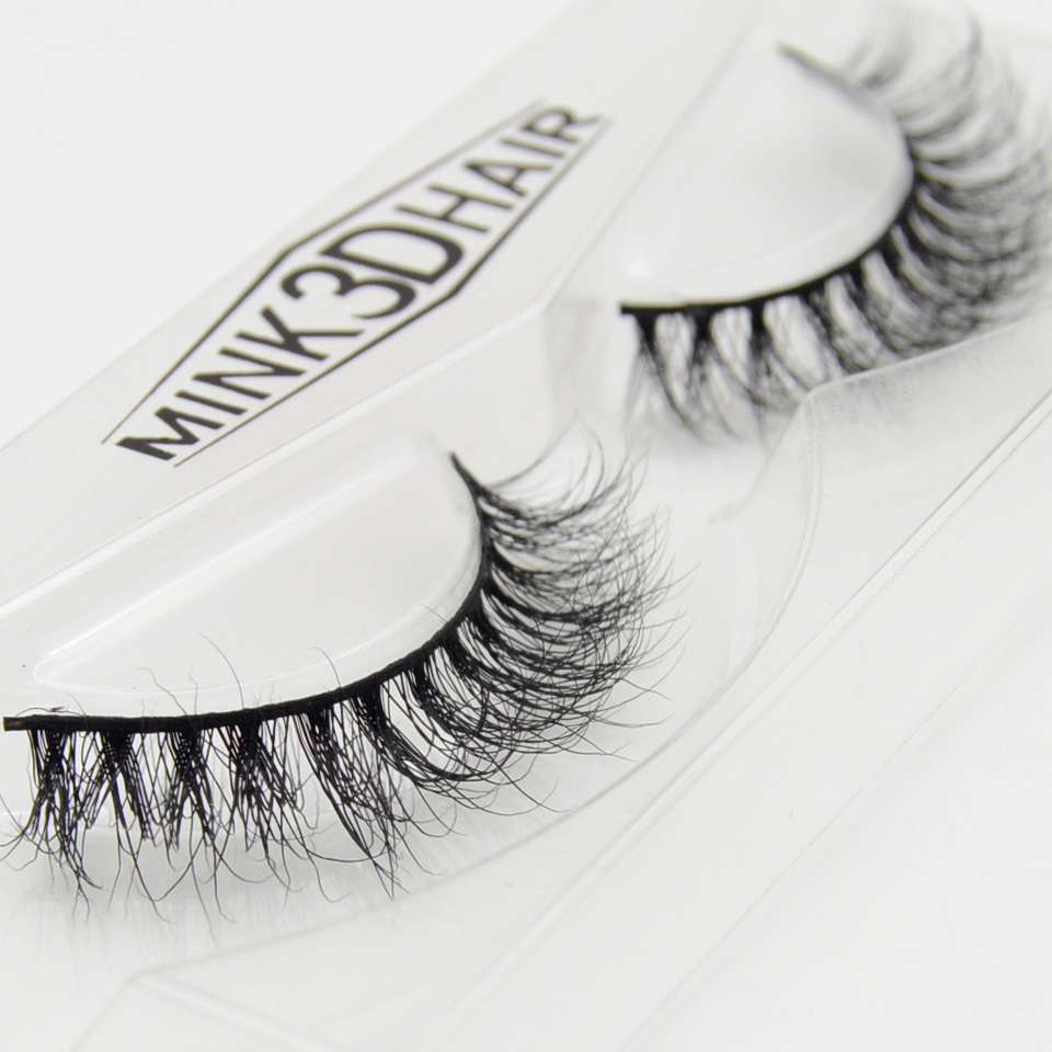 Visofree 3D Mink Eyelashes Upper Lashes 100% Real Mink Strip Eyelashes Handmade Crossing Mink Eye Lashes Extension A03