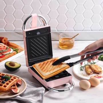 650W Electric Sandwich Maker Waffle Maker Toaster Baking Machine Multibaker Breakfast Machine Sandwichera Donut Tray 220V