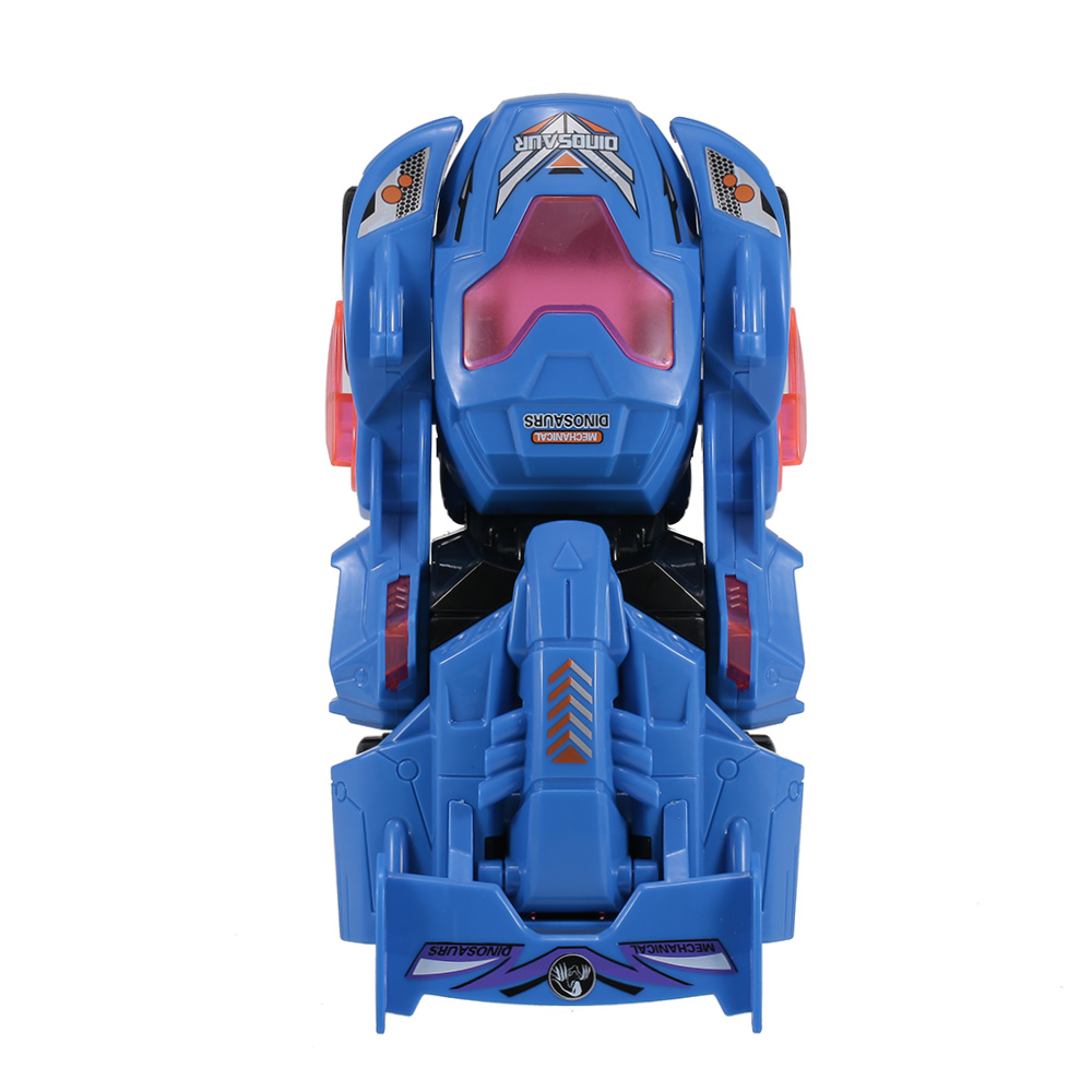 Pull Back Dinosaur Cars Kids Toys Transformable Dinosaur Pull Back Car Electric 360 degree Spin with Light Music Action for Boys