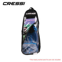 Cressi Snorkeling Fin Bags Diving Equipment Flipper Package Bag Easy Carry Perfect for Mask Snorkel Fins set