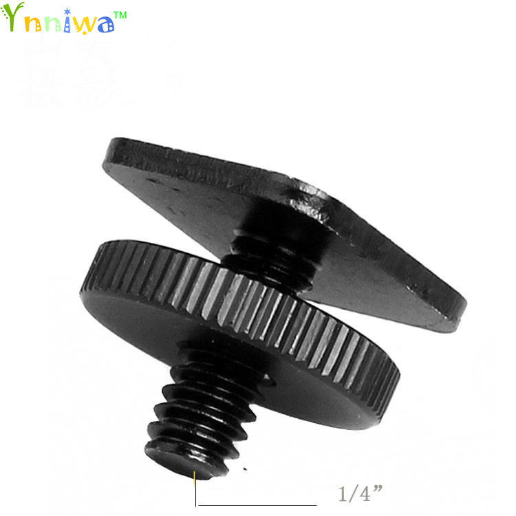 1/4" Tripod Mount Screw with one Layer to Flash Hot Shoe Adapter Holder Mount Photo Studio Accessories