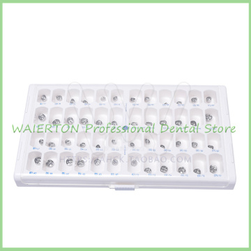 48pcs High Quality Stainless Steel Children Metal Premature Preformed Tooth Crown Accurate Temporary Crown Children Crown