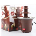 New 3-tier Mini Chocolate Fountain Creative Design Chocolate Melt With Heating Fondue Machine EU Plug