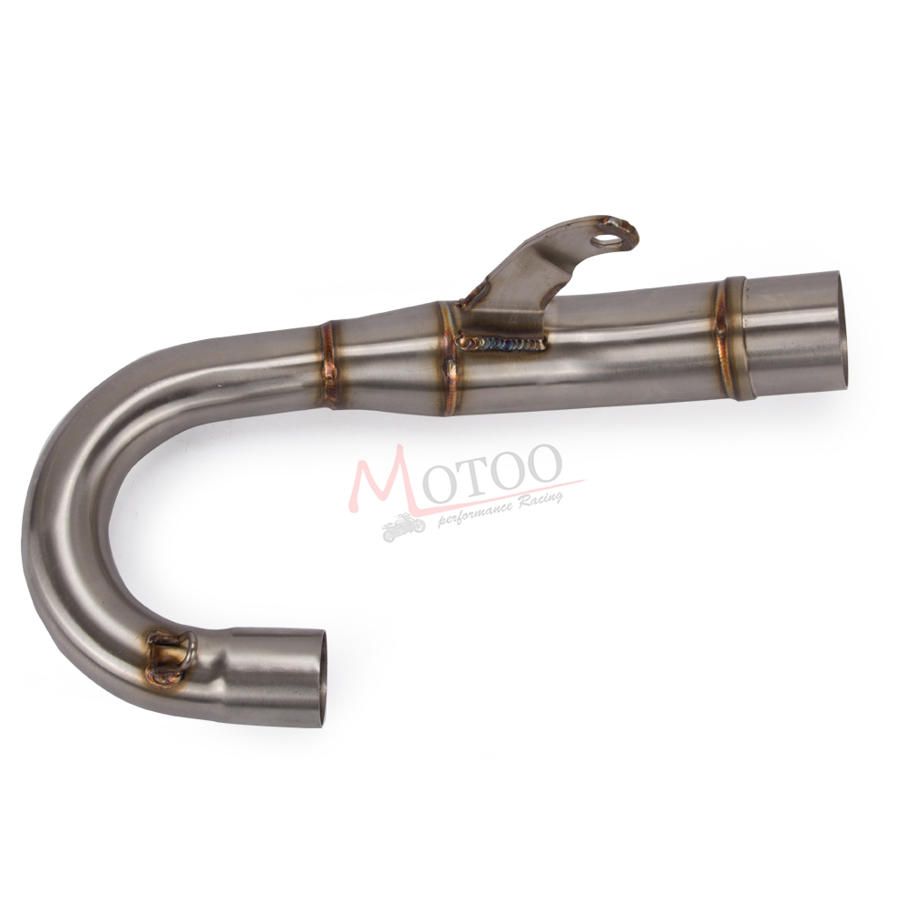 Motorcycle Exhaust System Connecting Middle Pipe Slip-On Front Pipe Loop Pipe For KAWASAKI Z125 Z 125 PRO 16-18 Without Muffler
