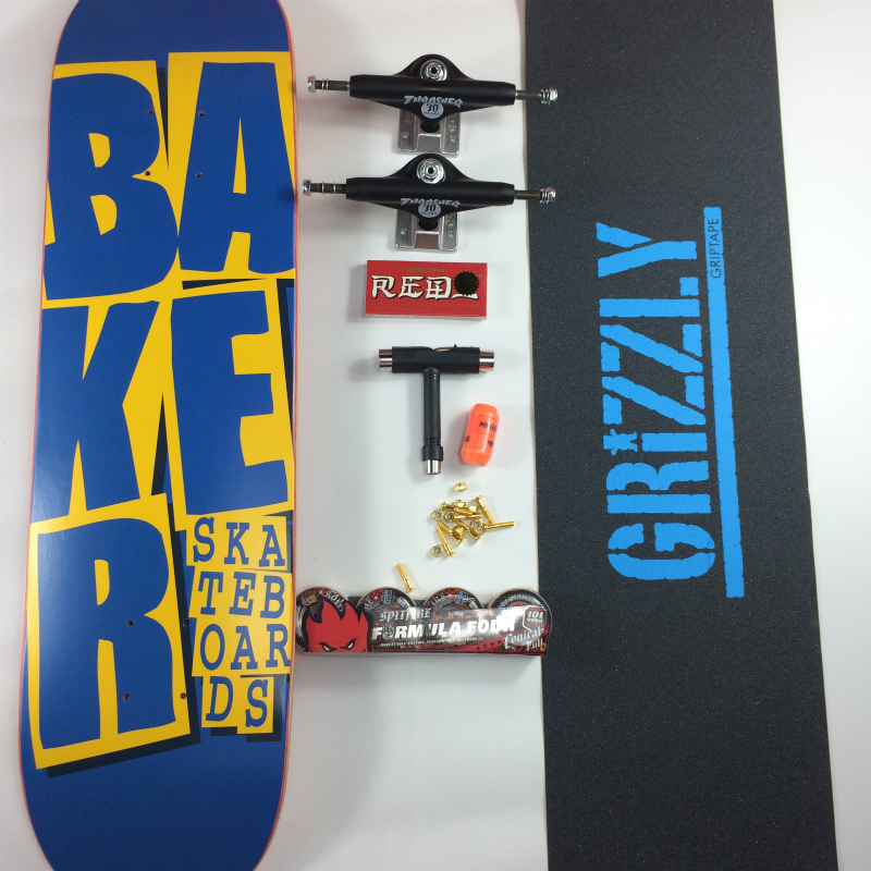Skateboard Pro Baker All Accessories Included7-layer Canadian Double Warped Skateboard High-quality Skateboard 8.0 Inch
