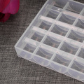 Container Boxes Transparent Plastic Sewing Thread Bobbin Box Jewel Bead Case Machine Holder Holds 25 Storage Organizer