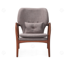 Wood frame living room arm single chairs