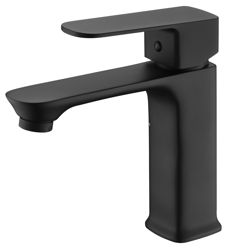 black single hole faucet