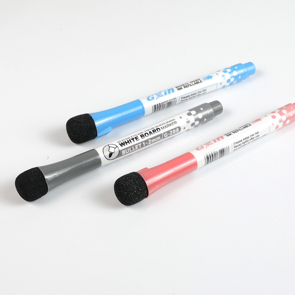 Colored Whiteboard Marker Pen Set With Eraser Magnetic Erasable Whiteboard Pen Children Kids Stationery Gift For Office Supplies