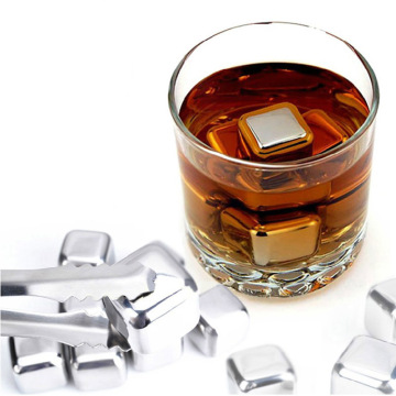 1PC Stainless Steel Whiskey Stones Ice Cube Party Beer Chiller Wine Cooler For Drinks