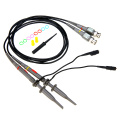 2pcs 100MHz Oscilloscope Scope Analyzer Clip Probe Test Leads Probe Cable Wire Pen Electronic Measuring Instrument